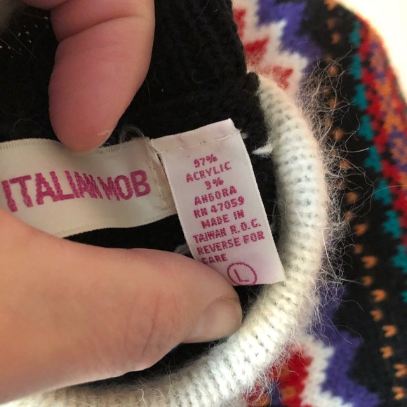 Vintage angora Italian Mob gorgeous sweater - Picture 11 of 12